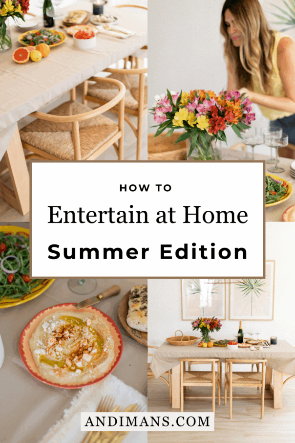 How to Entertain At Home This Summer