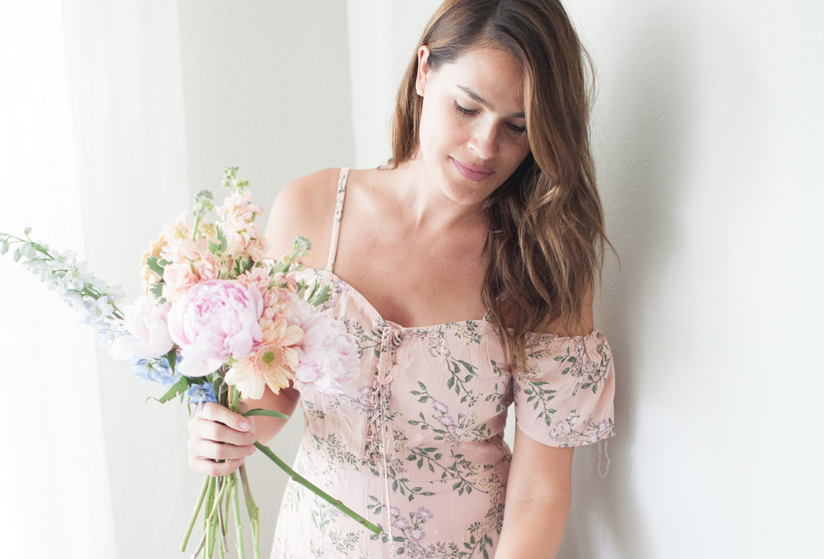 DIY Bridal Bouquet with Trader Joe's Flowers How to floral tutorial