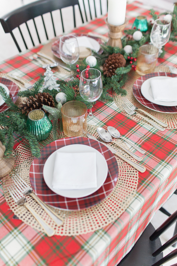 Christmas Tablescape With Old Time Pottery Andi Mans