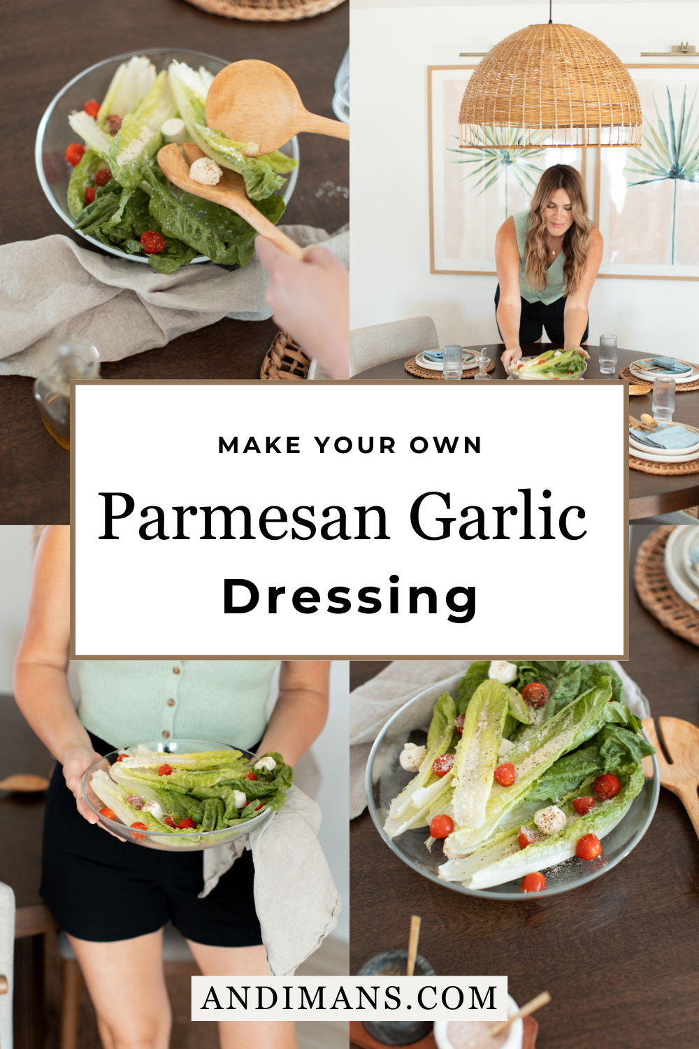 Easy Italian Parmesan Garlic Dressing