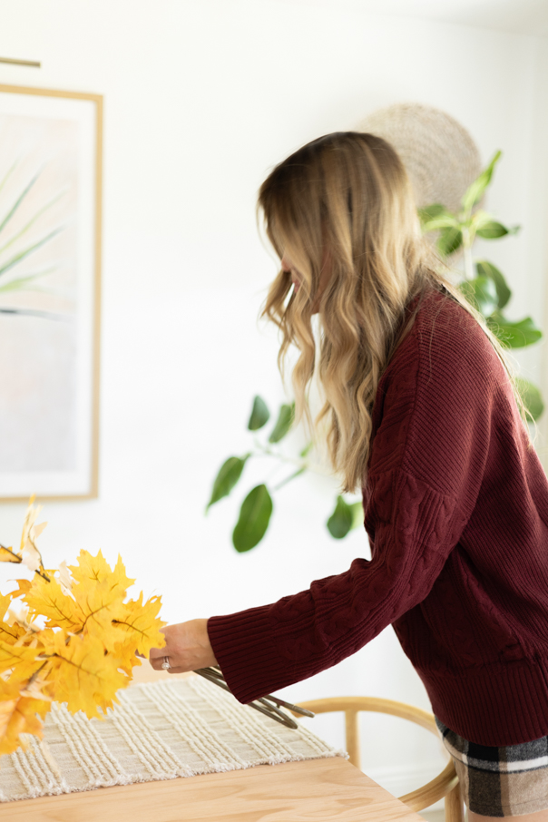 faux fall floral centerpieces