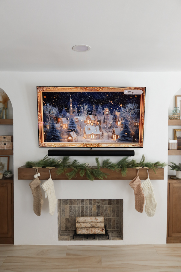 Christmas screensaver in living room