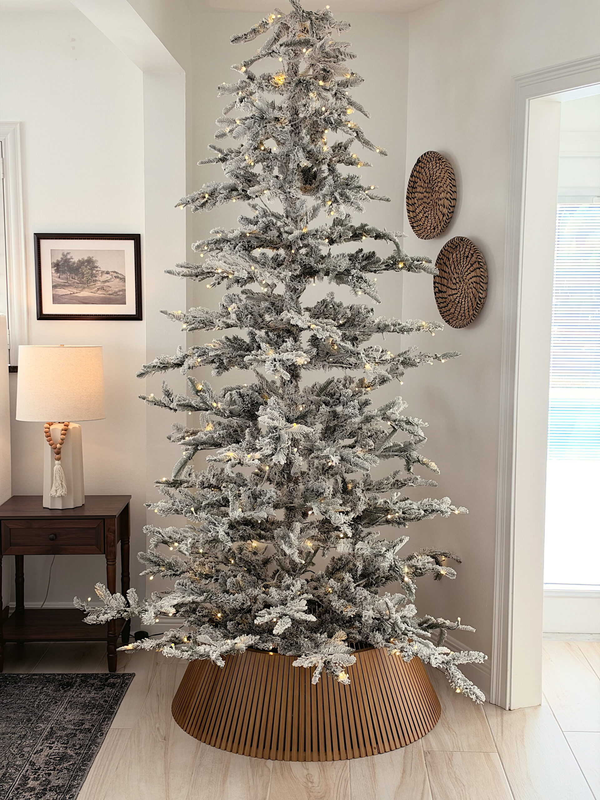 Flock Christmas Tree